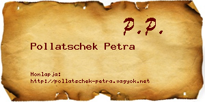 Pollatschek Petra névjegykártya