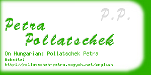 petra pollatschek business card